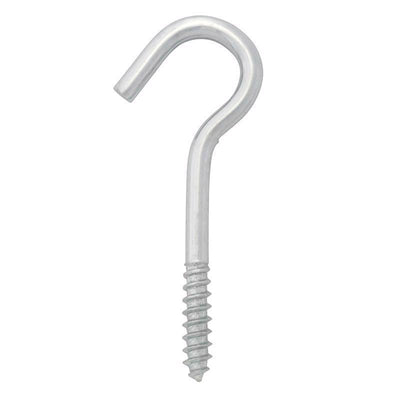 Hampton Small Zinc-Plated Silver Steel 2-1/2 in. L Ceiling Hook 45 lb