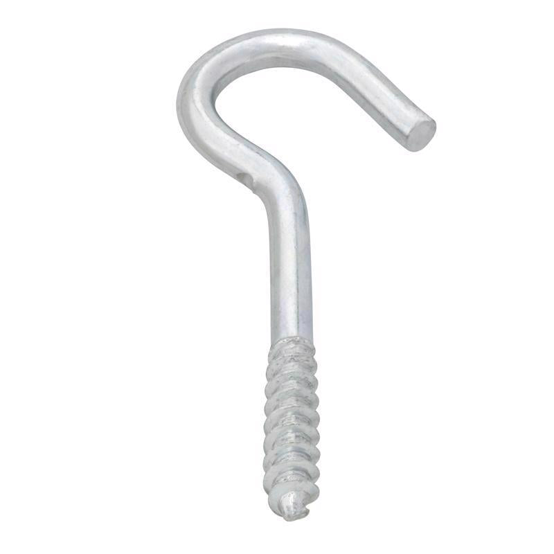 Hampton Small Zinc-Plated Silver Steel 2-1/2 in. L Ceiling Hook 45 lb