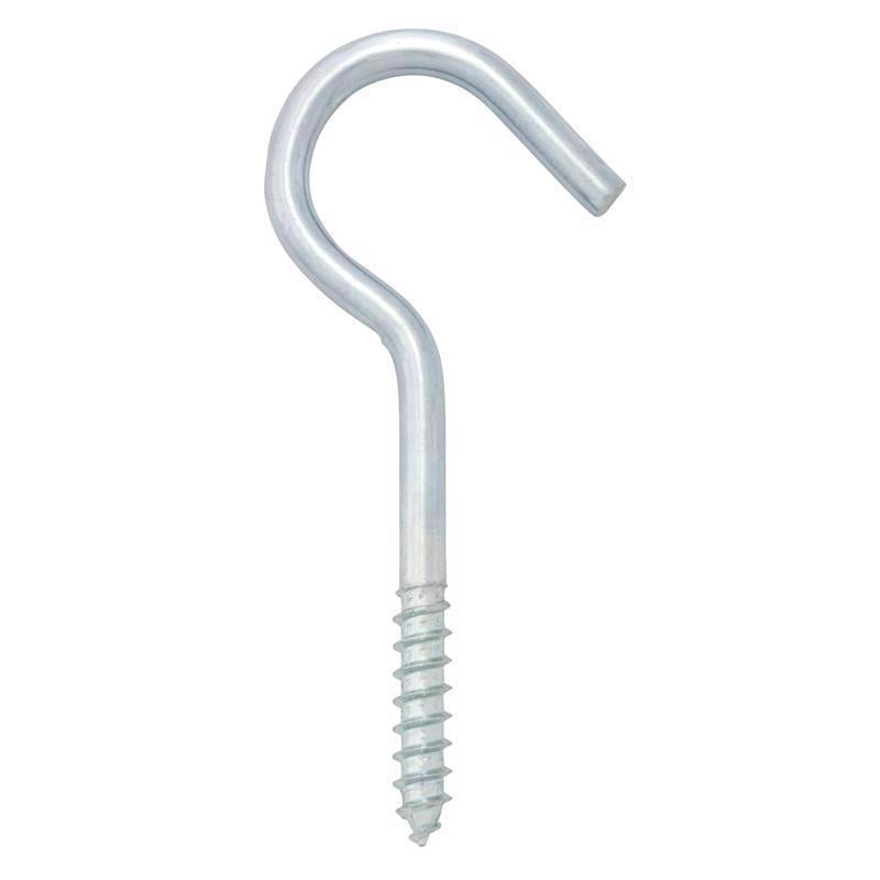 Hampton Small Zinc-Plated Silver Steel 3.88 in. L Ceiling Hook 80 lb