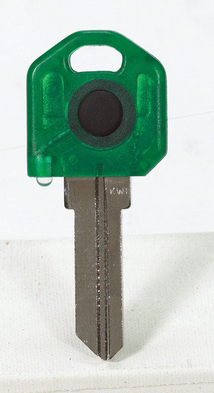 Giant Concepts LLC Keylights Green Head House Key Blank w/Flashlight KW1 Single For Kwikset KW1/Weis