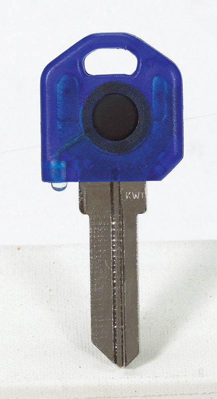 Giant Concepts LLC Keylights Blue Head House Key Blank w/Flashlight KW1 Single For Kwikset KW1/Weise