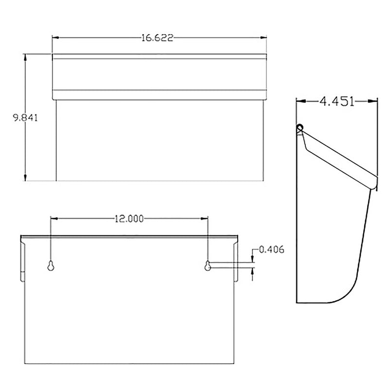 Architectural Mailboxes Woodlands Contemporary Galvanized Steel Wall Mount White Mailbox