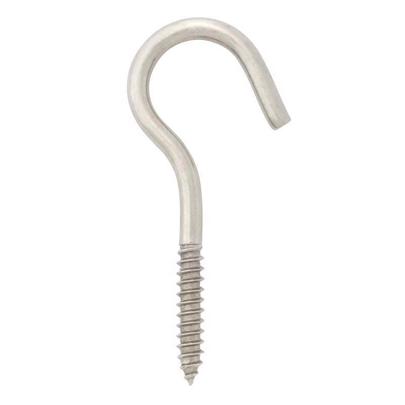 Hampton Small Stainless Steel 4.3 in. L Ceiling Hook 100 lb