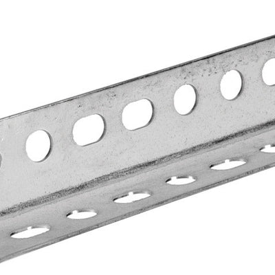 SteelWorks 0.048 in. X 1.25 in. W X 72 in. L Zinc Plated Steel Slotted Angle