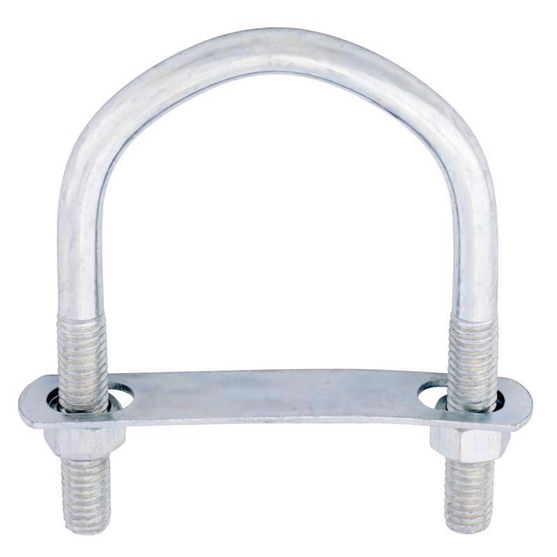 Hampton 3/8 in. X 2-1/2 in. W X 3-5/8 in. L Coarse Zinc-Plated Steel U-Bolt
