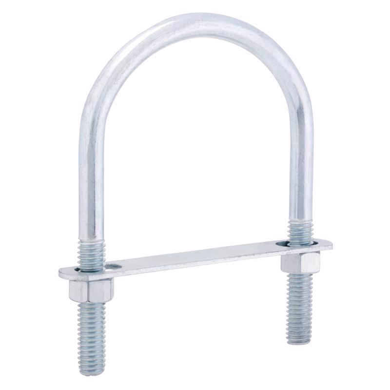Hampton 3/8 in. X 2-1/2 in. W X 3-5/8 in. L Coarse Zinc-Plated Steel U-Bolt