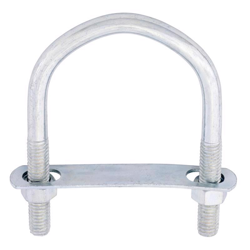 Hampton 3/8 in. X 3 in. W X 4-1/8 in. L Coarse Zinc-Plated Steel U-Bolt