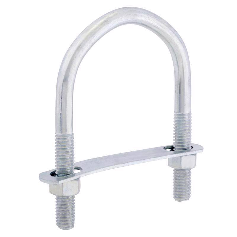 Hampton 3/8 in. X 3 in. W X 4-1/8 in. L Coarse Zinc-Plated Steel U-Bolt