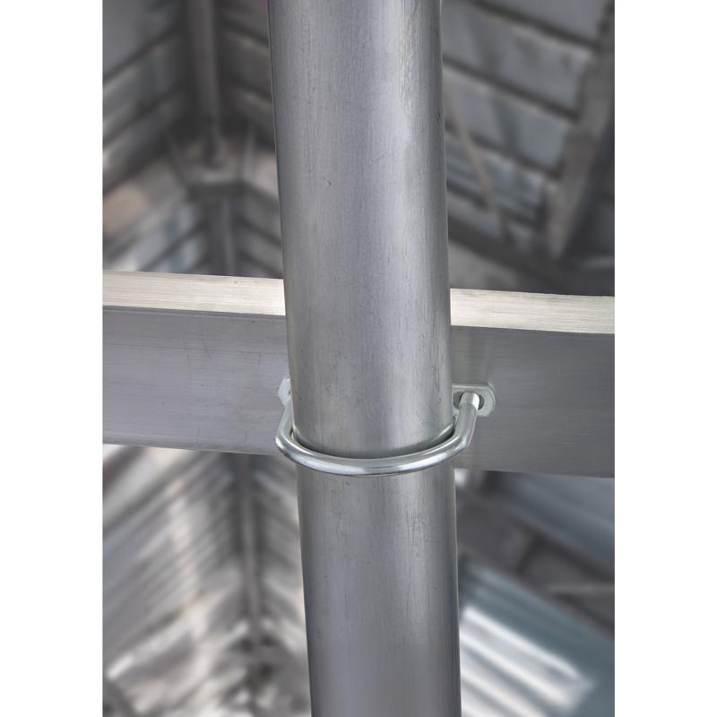 Hampton 3/8 in. X 3 in. W X 4-1/8 in. L Coarse Zinc-Plated Steel U-Bolt