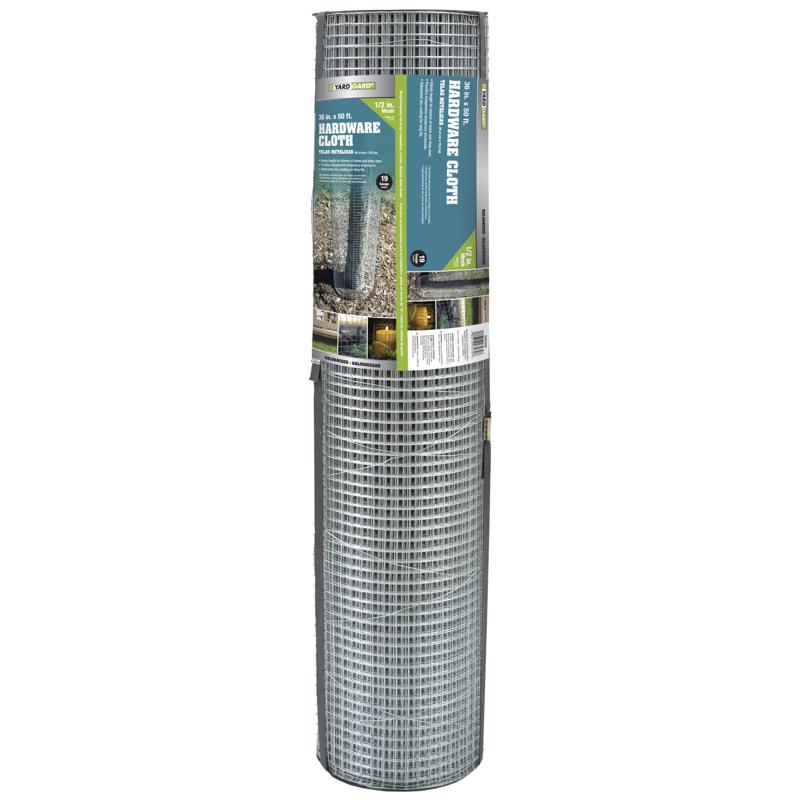 Garden Craft 36 in. H X 50 ft. L Galvanized Steel Hardware Cloth 1/2 in.