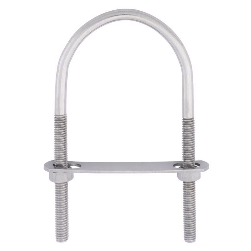 Hampton 5/16 in. X 2-1/2 in. W X 5-3/16 in. L Coarse Stainless Steel U-Bolt