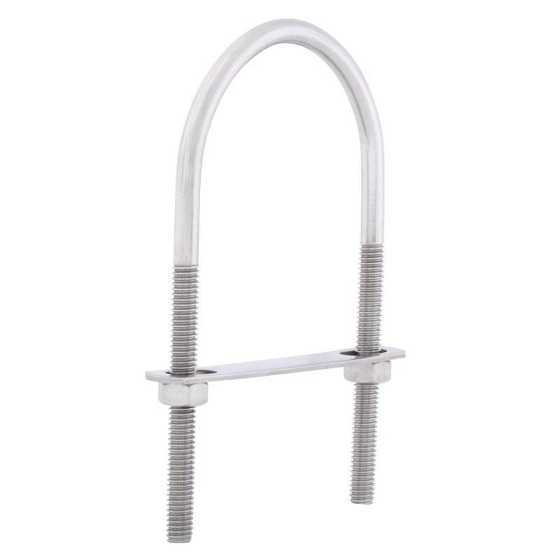 Hampton 5/16 in. X 2-1/2 in. W X 5-3/16 in. L Coarse Stainless Steel U-Bolt