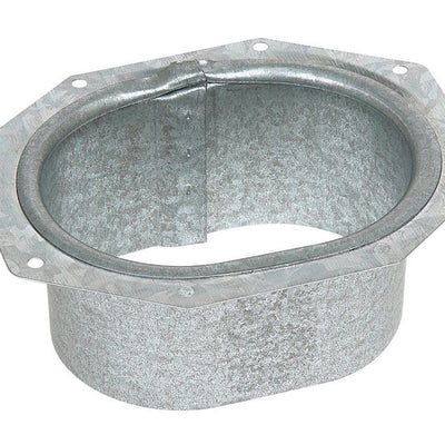Amerimax 3.87 in. H X 3.13 in. W X 1.13 in. L Metallic Galvanized Steel K Gutter Outlet