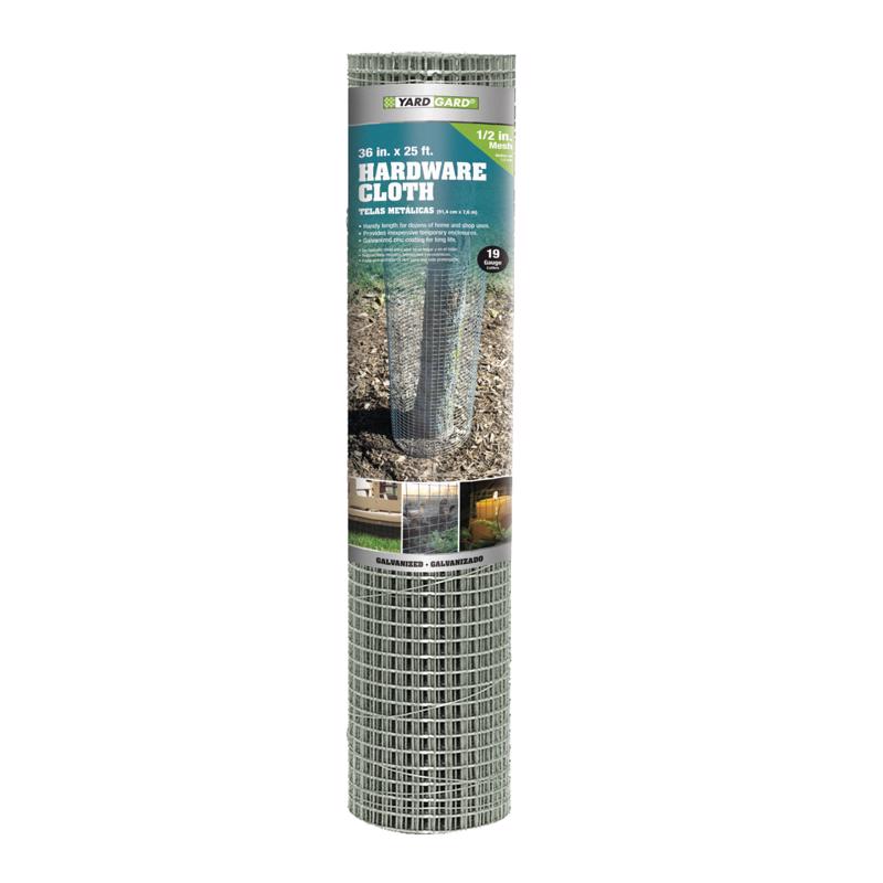 Garden Craft 36 in. H X 25 ft. L Galvanized Steel Hardware Cloth 1/2 in.
