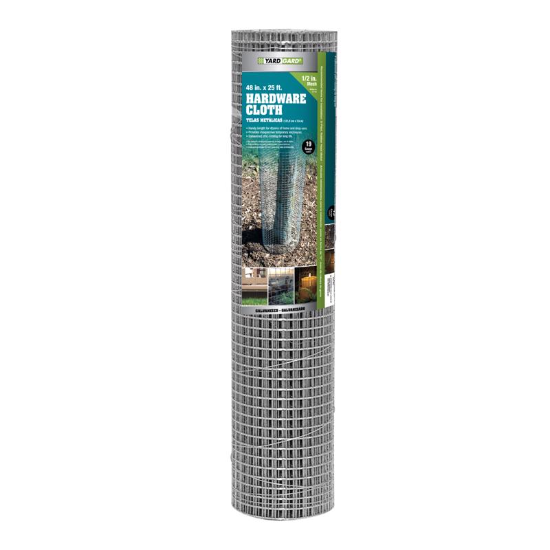 Garden Craft 48 in. H X 25 ft. L Galvanized Steel Hardware Cloth 1/2 in.