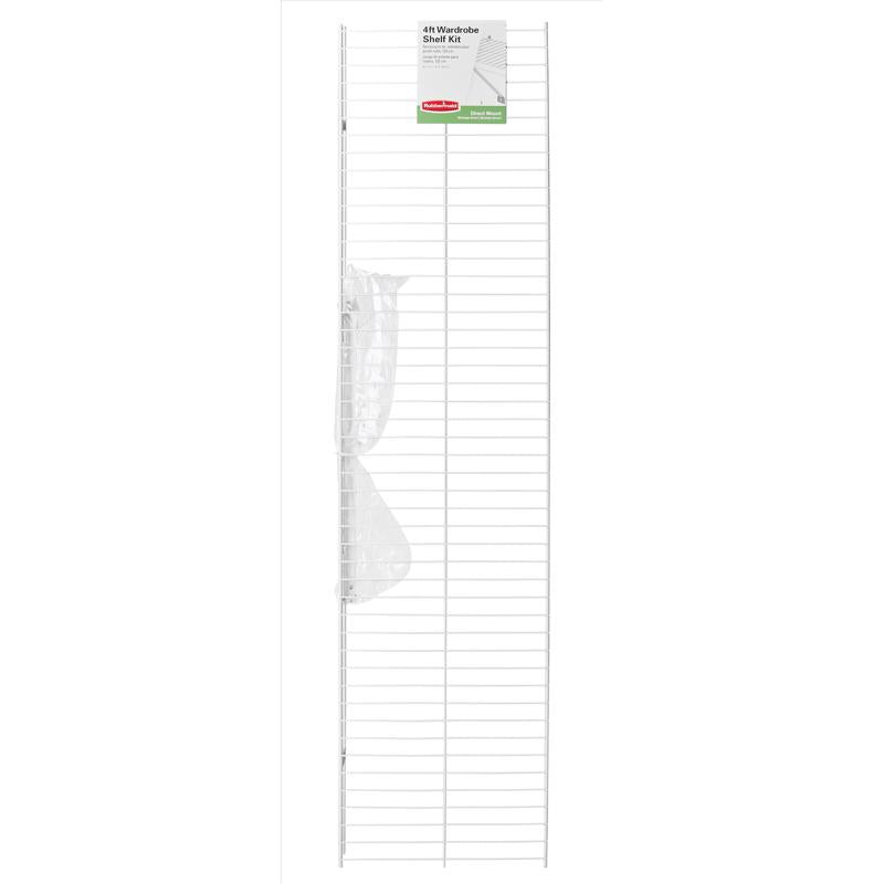 Rubbermaid 48 in. H X 12 in. W X 48 in. L Steel Wardrobe Shelf Kit