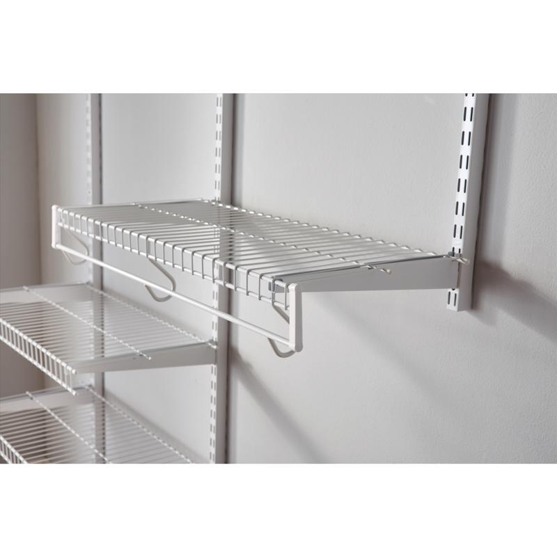 Rubbermaid 96 in. H X 12 in. W X 8 ft. L Steel Free Slide Shelf