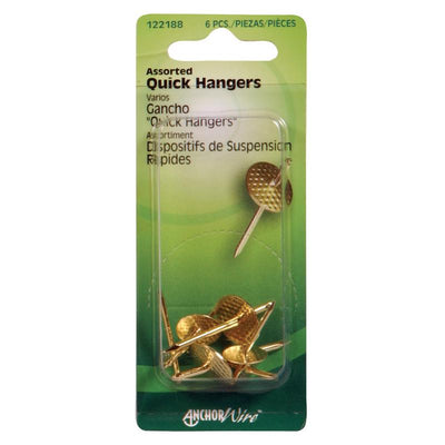 HILLMAN Brass-Plated Assorted Quick Hanger 10 lb
