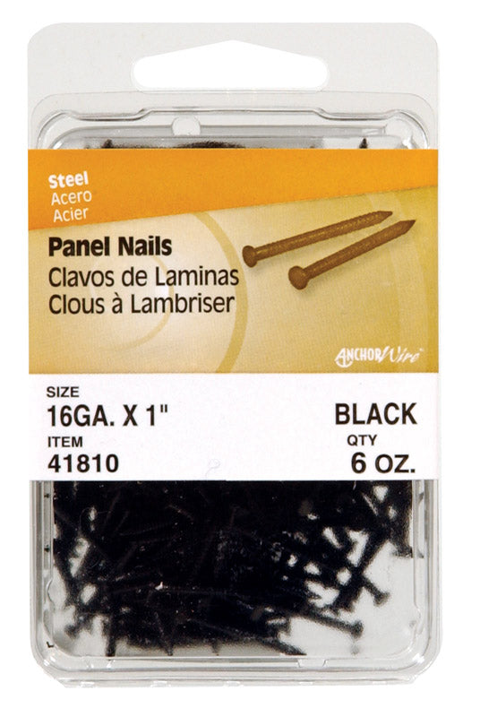 HILLMAN 1 in. Panel Steel Nail Flat Head