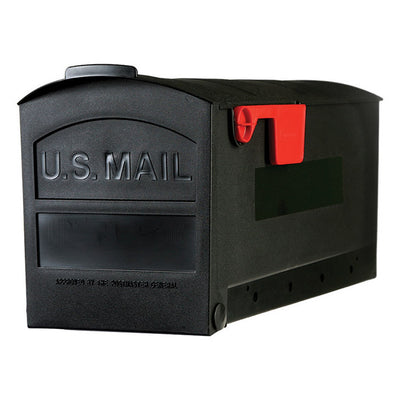 Architectural Mailboxes Patriot Classic Plastic Post Mount Black Mailbox