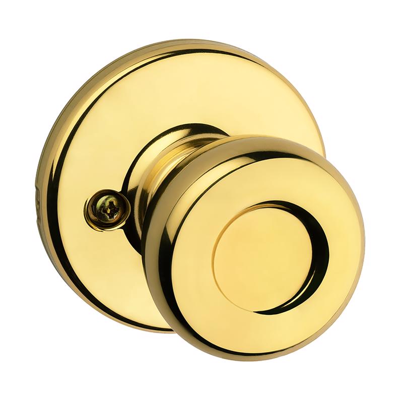 Kwikset Tylo Polished Brass Dummy Knob Right or Left Handed