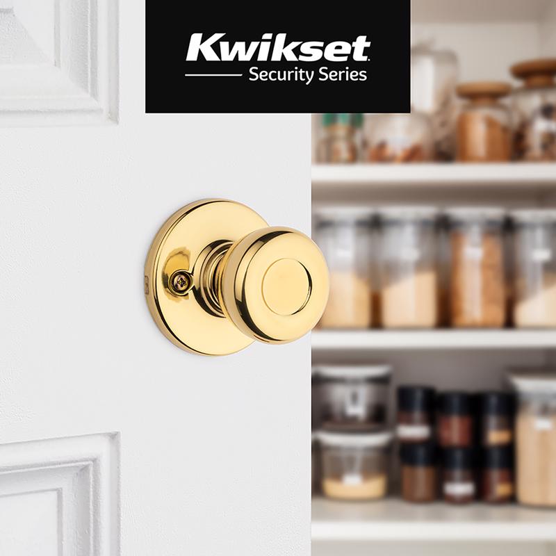 Kwikset Tylo Polished Brass Dummy Knob Right or Left Handed