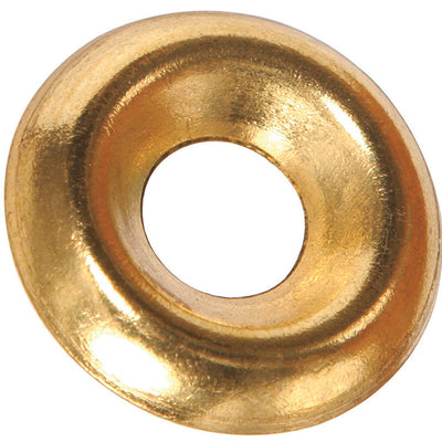 HILLMAN Brass-Plated Brass .190 in. Countersunk Finish Washer 100 pk