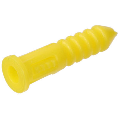 HILLMAN 0.164 in. D X 7/8 in. L Plastic Round Head Ribbed Anchor 100 pk