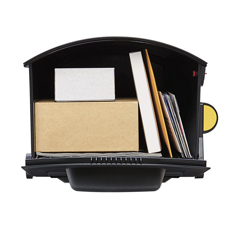 Architectural Mailboxes Patriot Classic Plastic Post Mount Black Mailbox