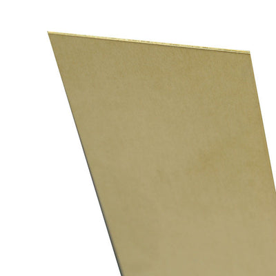 K&S 0.032 in. X 6 in. W X 12 in. L Mill Brass Plain Sheet Metal