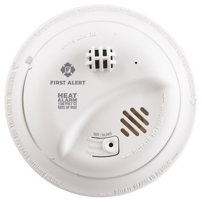 BRK Hard-Wired w/Battery Back-up Ionization Heat Alarm