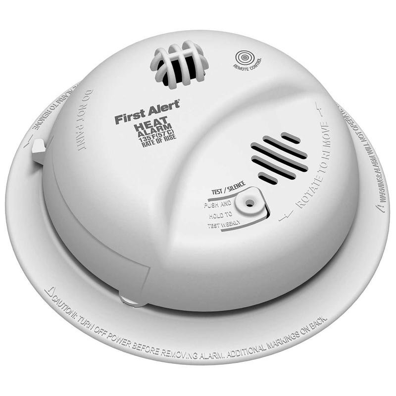 BRK Hard-Wired w/Battery Back-up Ionization Heat Alarm