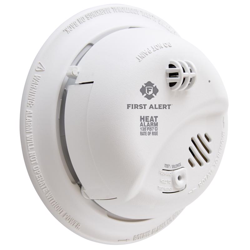 BRK Hard-Wired w/Battery Back-up Ionization Heat Alarm