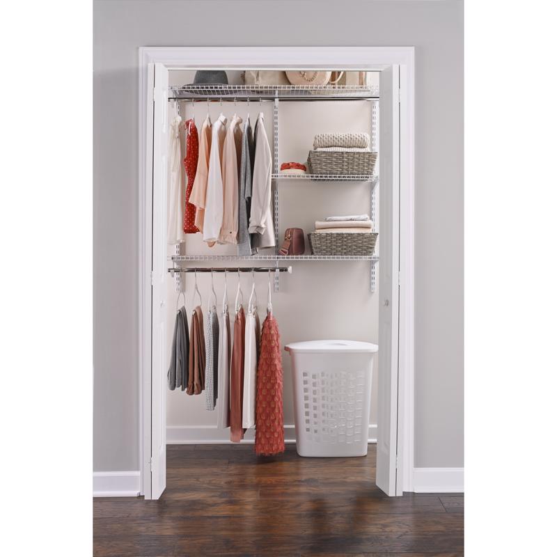 Rubbermaid 49.2 in. H X 13.25 in. W X 2.6 in. L Steel Closet Kit