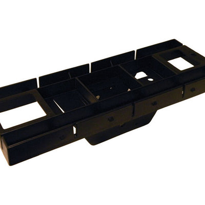 Architectural Mailboxes Black Polymer Mailbox Mounting Board .15 Ga. 17 in. L