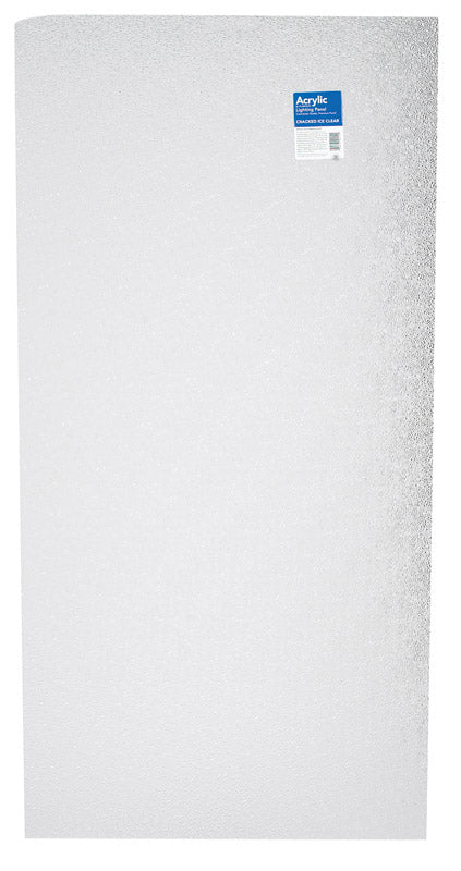 Plaskolite Optix Cracked Ice 47.75 in. L X 23.75 in. W 0.073 in. Square Edge Lighting Panel