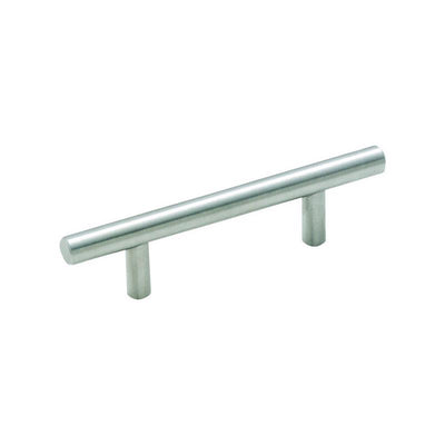 Amerock Contemporary Bar Cabinet Pull 3 in. Stainless Steel Silver