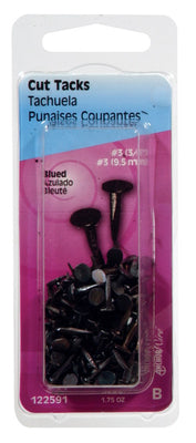 HILLMAN Anchor Wire No. 3 X 3/8 in. L Blue Steel Cut Tacks