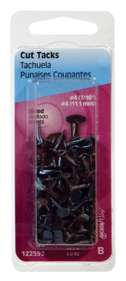 HILLMAN Anchor Wire No. 4 X 7/16 in. L Blue Steel Cut Tacks