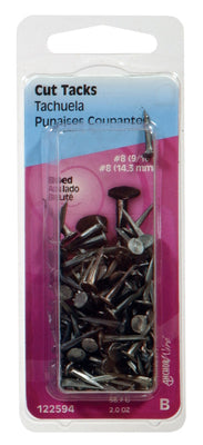 HILLMAN Anchor Wire No. 8 X 9/16 in. L Blue Steel Cut Tacks