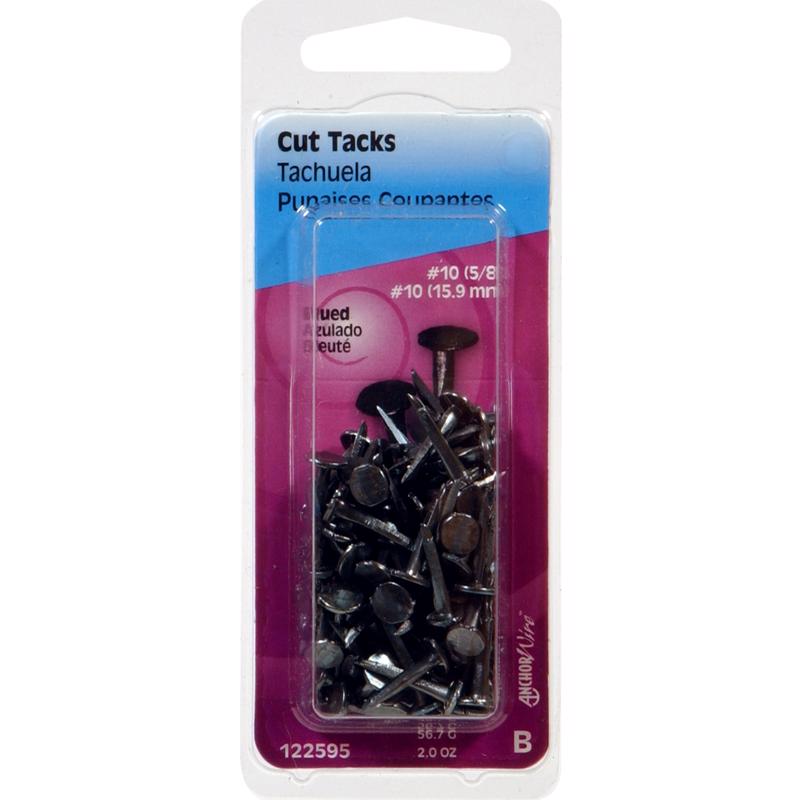 HILLMAN Anchor Wire No. 10 X 5/8 in. L Blue Steel Cut Tacks