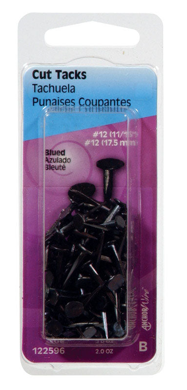 HILLMAN Anchor Wire No. 12 X 11/16 in. L Blue Steel Cut Tacks