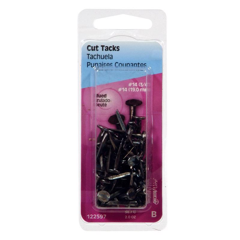 HILLMAN Anchor Wire No. 14 X 3/4 in. L Blue Steel Cut Tacks