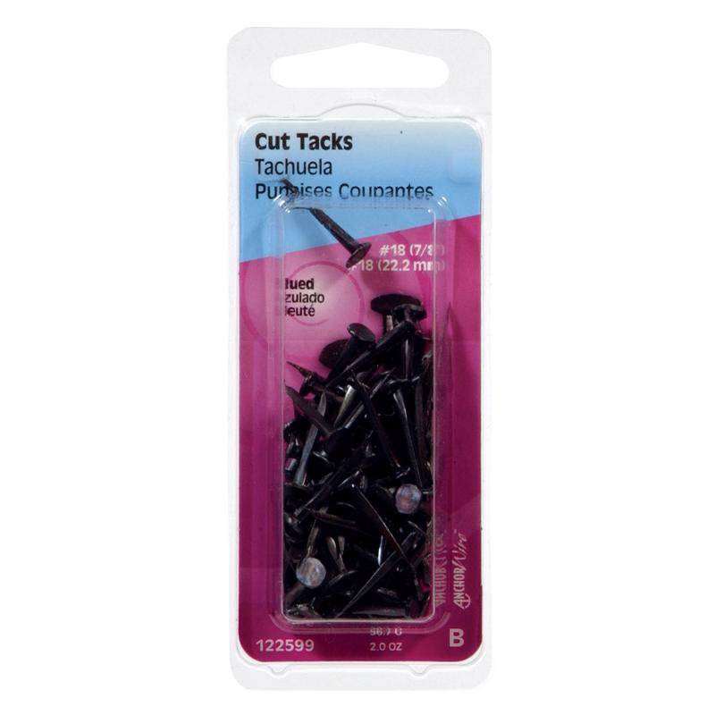 HILLMAN Anchor Wire No. 18 X 7/8 in. L Blue Steel Cut Tacks