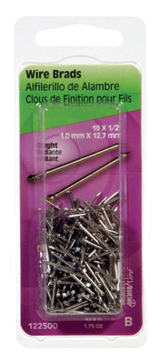 HILLMAN Anchor Wire 19 Ga. X 1/2 in. L Bright Steel Brad Nails 1.75 oz