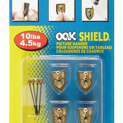 HILLMAN OOK Shield Picture Hanger 10 lb 4 pk