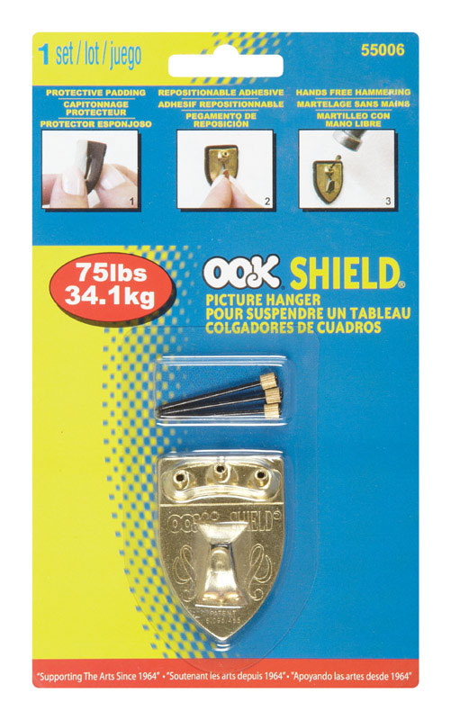 HILLMAN OOK Shield Picture Hanger 75 lb