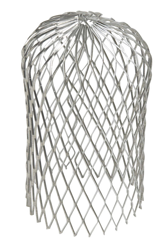 Amerimax 3 in. W X 5 in. L Gray Galvanized Steel Gutter Strainer