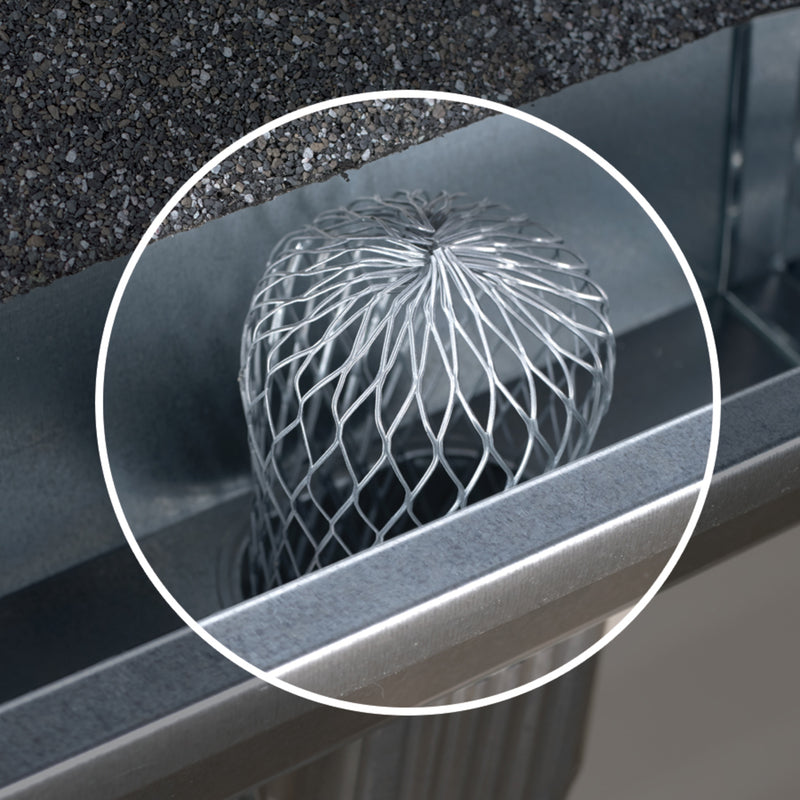 Amerimax 3 in. W X 5 in. L Gray Galvanized Steel Gutter Strainer