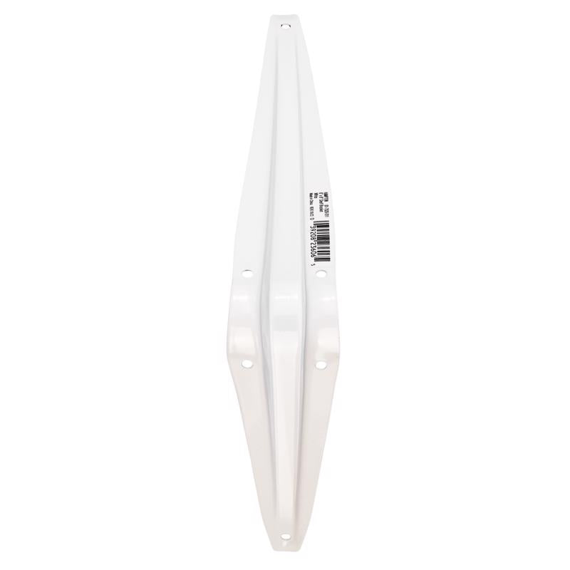Hampton White Steel Shelf Support 18 Ga. 6 in. L 100 lb
